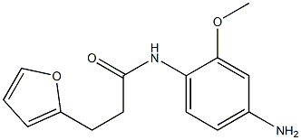 N-(4-amino-2-methoxyphenyl)-3-(furan-2-yl)propanamide 구조식 이미지