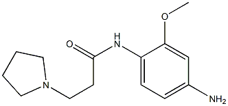 N-(4-amino-2-methoxyphenyl)-3-pyrrolidin-1-ylpropanamide 구조식 이미지