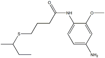 N-(4-amino-2-methoxyphenyl)-4-(butan-2-ylsulfanyl)butanamide Structure