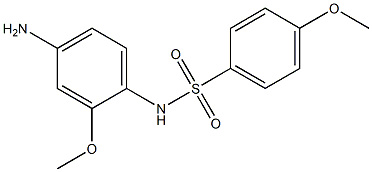 N-(4-amino-2-methoxyphenyl)-4-methoxybenzene-1-sulfonamide Structure