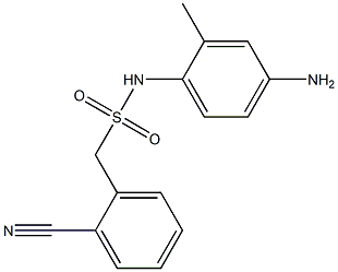 N-(4-amino-2-methylphenyl)-1-(2-cyanophenyl)methanesulfonamide Structure