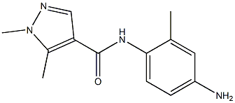 N-(4-amino-2-methylphenyl)-1,5-dimethyl-1H-pyrazole-4-carboxamide 구조식 이미지