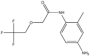 N-(4-amino-2-methylphenyl)-2-(2,2,2-trifluoroethoxy)acetamide Structure