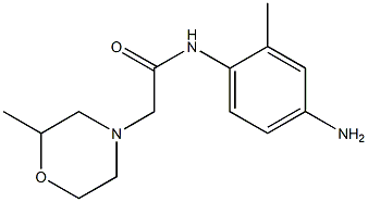 N-(4-amino-2-methylphenyl)-2-(2-methylmorpholin-4-yl)acetamide 구조식 이미지