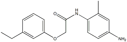 N-(4-amino-2-methylphenyl)-2-(3-ethylphenoxy)acetamide 구조식 이미지