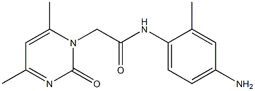 N-(4-amino-2-methylphenyl)-2-(4,6-dimethyl-2-oxopyrimidin-1(2H)-yl)acetamide Structure