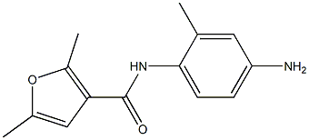 N-(4-amino-2-methylphenyl)-2,5-dimethyl-3-furamide 구조식 이미지