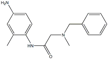 N-(4-amino-2-methylphenyl)-2-[benzyl(methyl)amino]acetamide Structure