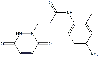 N-(4-amino-2-methylphenyl)-3-(3,6-dioxo-3,6-dihydropyridazin-1(2H)-yl)propanamide 구조식 이미지