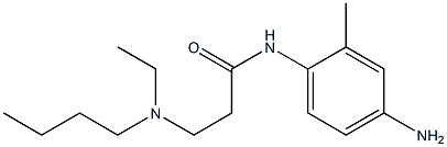 N-(4-amino-2-methylphenyl)-3-[butyl(ethyl)amino]propanamide Structure