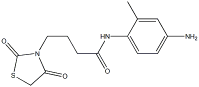 N-(4-amino-2-methylphenyl)-4-(2,4-dioxo-1,3-thiazolidin-3-yl)butanamide 구조식 이미지