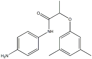 N-(4-aminophenyl)-2-(3,5-dimethylphenoxy)propanamide 구조식 이미지