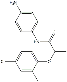 N-(4-aminophenyl)-2-(4-chloro-2-methylphenoxy)propanamide 구조식 이미지