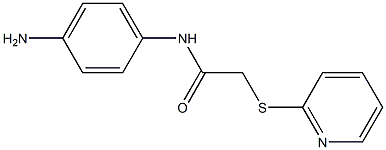 N-(4-aminophenyl)-2-(pyridin-2-ylsulfanyl)acetamide 구조식 이미지