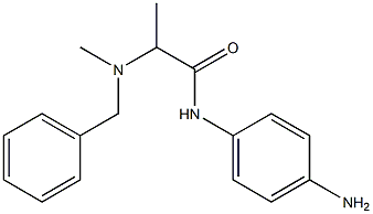 N-(4-aminophenyl)-2-[benzyl(methyl)amino]propanamide 구조식 이미지