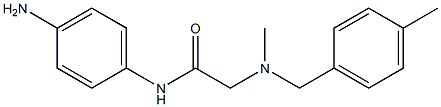 N-(4-aminophenyl)-2-{methyl[(4-methylphenyl)methyl]amino}acetamide Structure