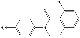 N-(4-aminophenyl)-2-chloro-6-fluoro-N-methylbenzamide 구조식 이미지