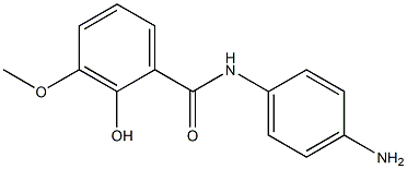 N-(4-aminophenyl)-2-hydroxy-3-methoxybenzamide 구조식 이미지