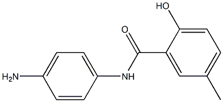 N-(4-aminophenyl)-2-hydroxy-5-methylbenzamide 구조식 이미지