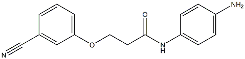 N-(4-aminophenyl)-3-(3-cyanophenoxy)propanamide 구조식 이미지