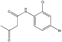 N-(4-bromo-2-chlorophenyl)-3-oxobutanamide 구조식 이미지