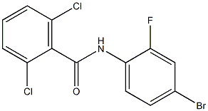 N-(4-bromo-2-fluorophenyl)-2,6-dichlorobenzamide 구조식 이미지