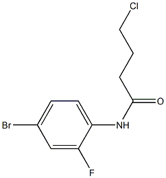 N-(4-bromo-2-fluorophenyl)-4-chlorobutanamide Structure