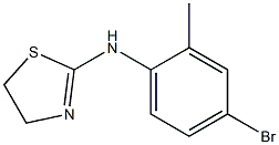 N-(4-bromo-2-methylphenyl)-4,5-dihydro-1,3-thiazol-2-amine 구조식 이미지