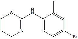 N-(4-bromo-2-methylphenyl)-5,6-dihydro-4H-1,3-thiazin-2-amine 구조식 이미지