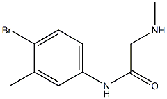 N-(4-bromo-3-methylphenyl)-2-(methylamino)acetamide 구조식 이미지