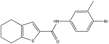 N-(4-bromo-3-methylphenyl)-4,5,6,7-tetrahydro-1-benzothiophene-2-carboxamide Structure