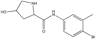 N-(4-bromo-3-methylphenyl)-4-hydroxypyrrolidine-2-carboxamide 구조식 이미지