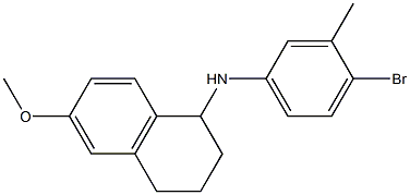 N-(4-bromo-3-methylphenyl)-6-methoxy-1,2,3,4-tetrahydronaphthalen-1-amine 구조식 이미지