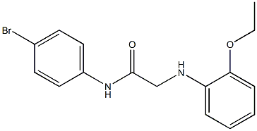 N-(4-bromophenyl)-2-[(2-ethoxyphenyl)amino]acetamide Structure