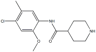 N-(4-chloro-2-methoxy-5-methylphenyl)piperidine-4-carboxamide 구조식 이미지