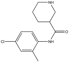 N-(4-chloro-2-methylphenyl)piperidine-3-carboxamide Structure