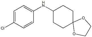 N-(4-chlorophenyl)-1,4-dioxaspiro[4.5]decan-8-amine 구조식 이미지