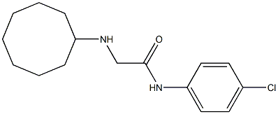 N-(4-chlorophenyl)-2-(cyclooctylamino)acetamide 구조식 이미지