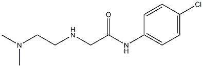 N-(4-chlorophenyl)-2-{[2-(dimethylamino)ethyl]amino}acetamide 구조식 이미지