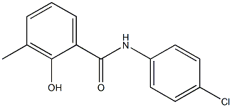 N-(4-chlorophenyl)-2-hydroxy-3-methylbenzamide Structure