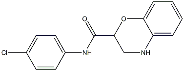 N-(4-chlorophenyl)-3,4-dihydro-2H-1,4-benzoxazine-2-carboxamide 구조식 이미지