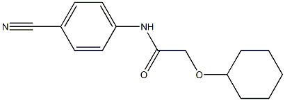 N-(4-cyanophenyl)-2-(cyclohexyloxy)acetamide 구조식 이미지