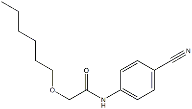 N-(4-cyanophenyl)-2-(hexyloxy)acetamide Structure