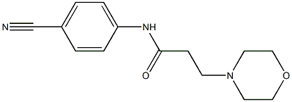 N-(4-cyanophenyl)-3-(morpholin-4-yl)propanamide 구조식 이미지