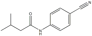 N-(4-cyanophenyl)-3-methylbutanamide 구조식 이미지