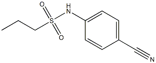 N-(4-cyanophenyl)propane-1-sulfonamide Structure