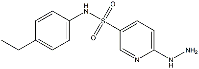 N-(4-ethylphenyl)-6-hydrazinylpyridine-3-sulfonamide 구조식 이미지