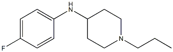 N-(4-fluorophenyl)-1-propylpiperidin-4-amine 구조식 이미지