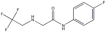 N-(4-fluorophenyl)-2-[(2,2,2-trifluoroethyl)amino]acetamide Structure