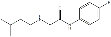 N-(4-fluorophenyl)-2-[(3-methylbutyl)amino]acetamide 구조식 이미지